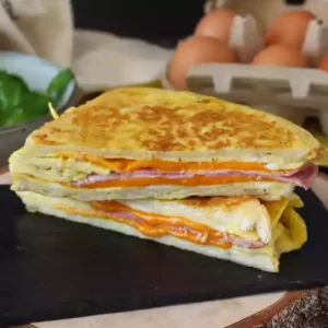 Toast Fromage-Omelette